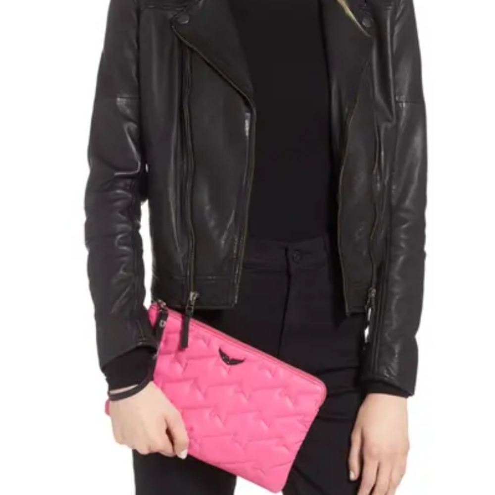 Zadig and Voltaire Uma ZV Quilted Wristlet